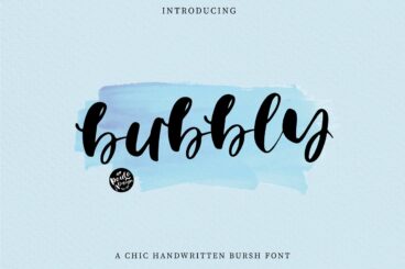 Bubbly | Brush Font
