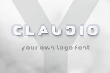 Claudio - Logo design font