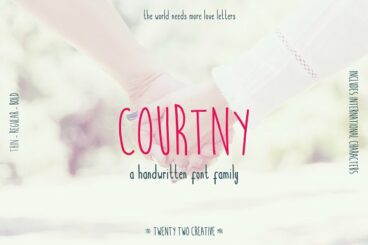 Courtny - a handwritten sans serif