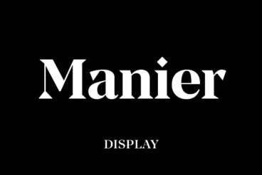 Manier – Sharp Serif Typeface