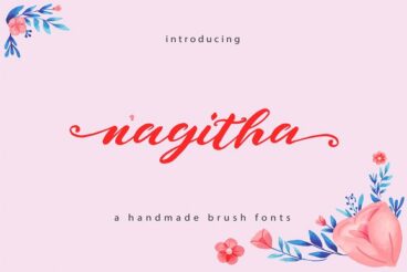 Naghitha Brush Font