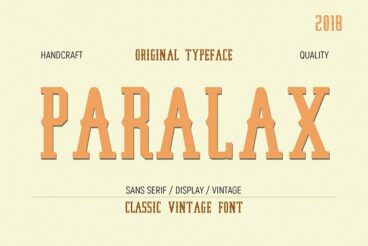 Paralax typeface Font