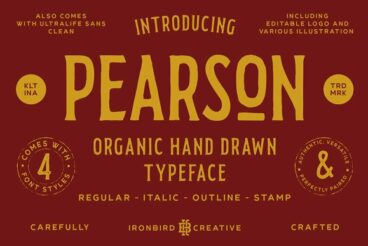 Pearson Typeface Font