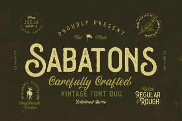 Sabatons - Vintage Font Duo