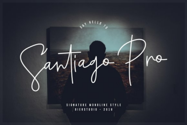 Santiago Pro - Signature / Free Logo