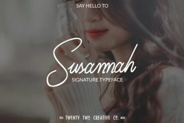 Susannah - a smooth handwritten font