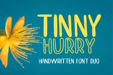 TINNY HURRYS cript Font
