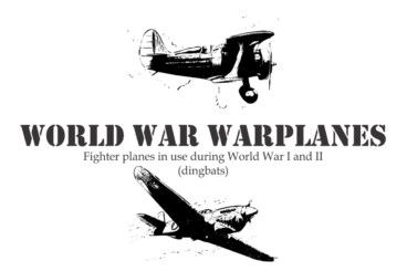 World War Warplanes Other Font