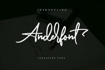 Anderfont - a Signature Font