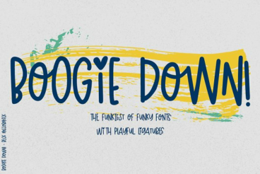 Boogie Down! Handlettered Sans Font
