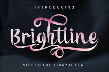 Brightline Modern Calligraphy Script Font
