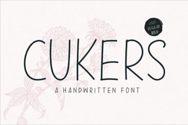 Cukers - A Handwritten Font