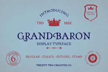 Grand Baron - A Vintage Typeface