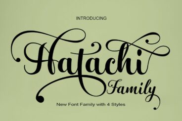 Hatachi Family Script Font