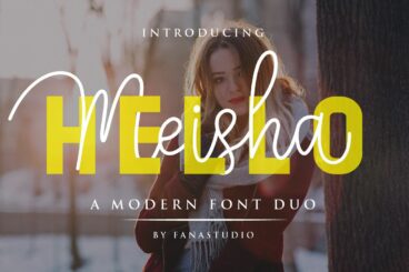 Hello Meisha a Modern Font DuoScript Font