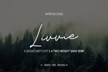 Livvie - Signature & Sans Font Duo