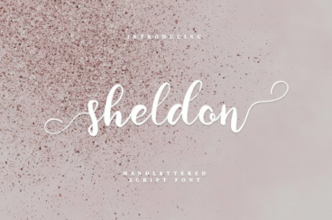 sheldon - script font