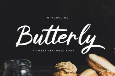Butterly brush pen font Script Font