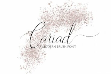 Cariad - A modern Script Font