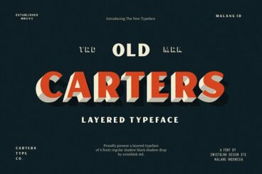 Carters Layered Font