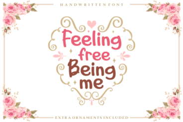 Feeling Free Being Me font