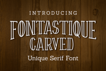 Fontastique Carved Font
