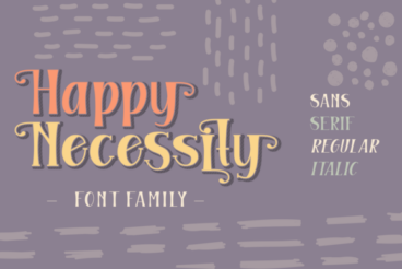 Happy Necessity Family Font
