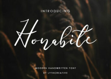 Honabite Script Font