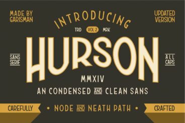 HURSON CLEAN Regular Font