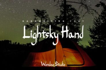 Lightsky Hand Font