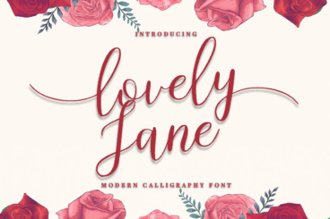 lovely Jane||Modern calligraphy font