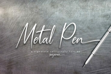Metal Pen Script Font