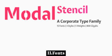 Modal Stencil Font Family