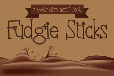 PN Fudgie Sticks Regular Font