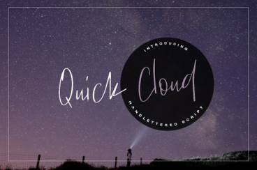 Quick Cloud Font