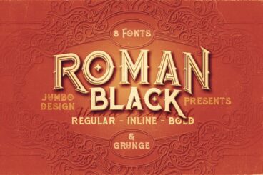 Roman Black - 8 Display Fonts