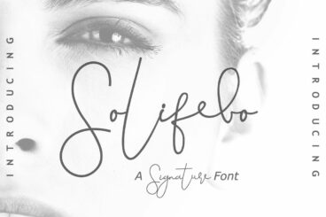 Solifebo Font Script Font