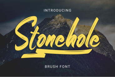 Stonehole // Brush Font