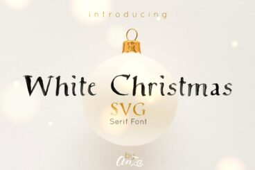 White Christmas SVG Font