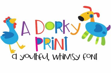 ZP A Dorky Print Regular Font