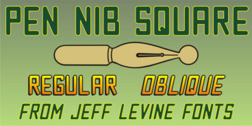 Pen Nib Square JNL Font