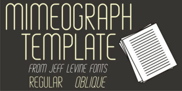 Mimeograph Template JNL Font