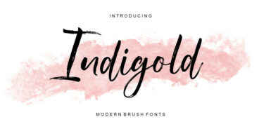 Indigold Script Font