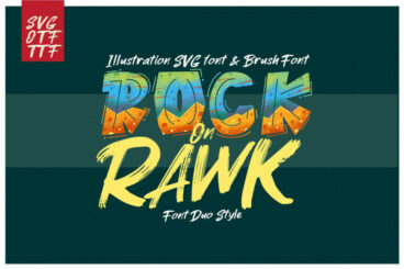 ROCK on RAWK | SVG Font