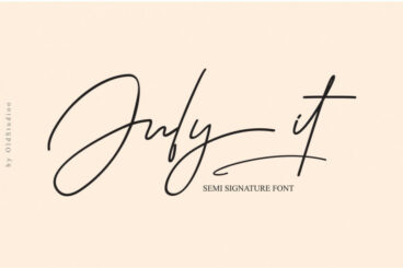 July it Semi Signature FontScript Font