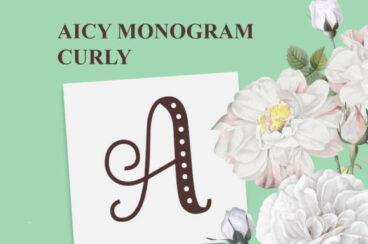 Aicy Monogram Curly Font