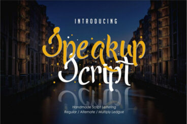 Speakup Script Font