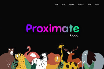 Proximate Kiddo - Display Font