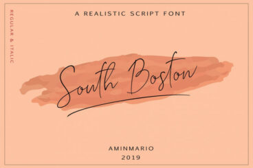 SOUTH BOSTON | REALISTIC SCRIPT Font