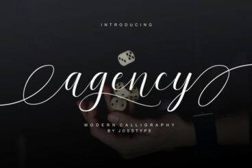 Agency Script Font